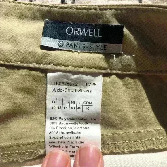 Orwell Women’s Beige Coastal Preppy Travel Hiking Camping Casual Capris Pants - Picture 2 of 4